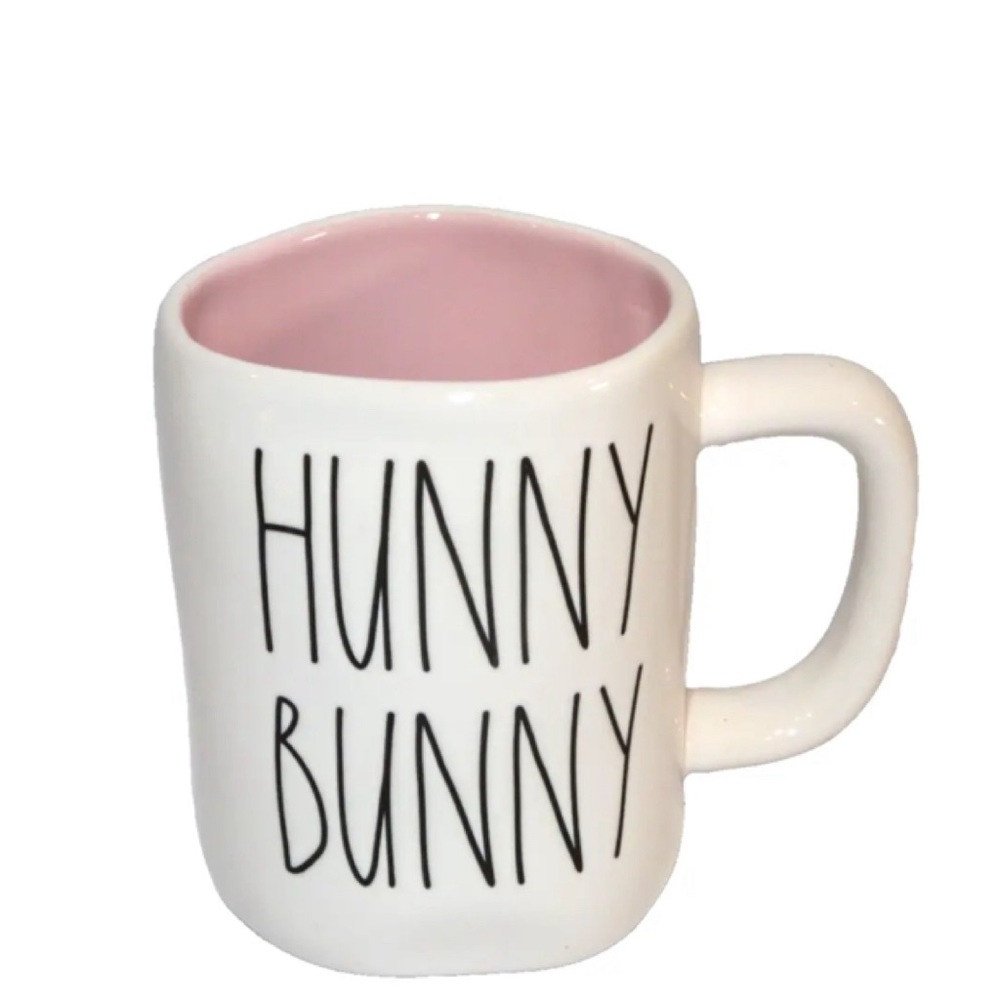 NEW Rae Dunn Hunny Bunny Mug Double Sided Easter Bunny Rabbit 🐰